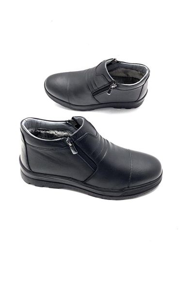 Deritarz Genuine Leather Full Orthopedic Shearling Men's Boots