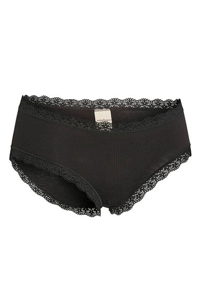 Underwear Chiloți Slip Dantela Femei 2 buc Negru Mărimea M