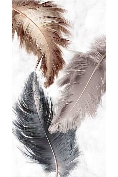 Aden dekoratif tüy kanvas tablo