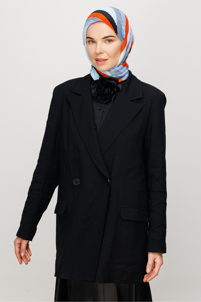 Mooncorn Πορτοκαλί μαντήλι με μοτίβο Akra