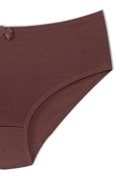 HNX Dark Brown Cotton High Waist Large Size Bato Women's Panties