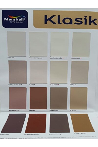 Marshall Maximum Silikonlu Ipek Mat Boya 2,5 Lt Aşk Merdiveni