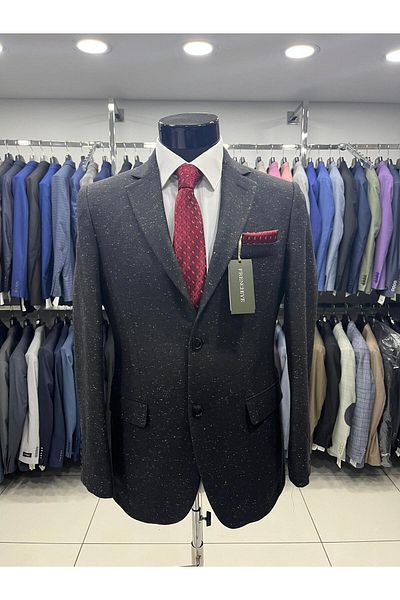 MASSARO ВЪЛНЕНО ФЛАНЕЛЕНО ЗИМНО ЯКЕ SLIMFIT