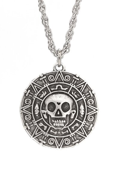 Santalio Karayip Korsanları Para Kolye Jack Sparrow Madalyon Kolye Burgu