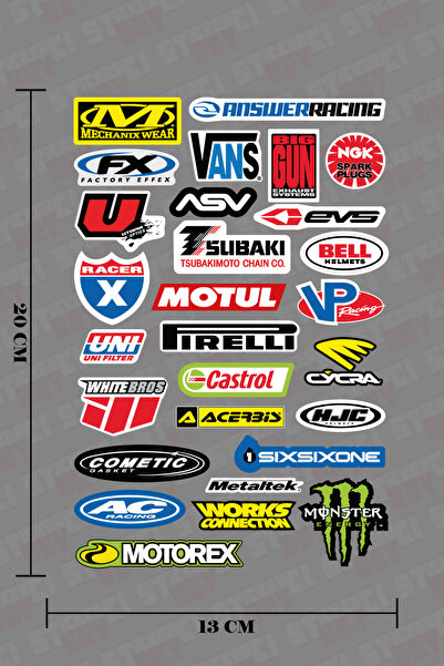 STİCKERCI BEY Markalar Sticker Seti Otomobil Motosiklet Bilgisayar Sticker Ka...