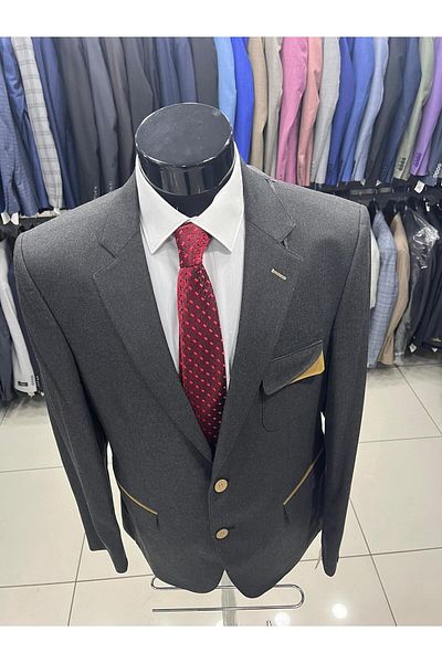 MASSARO ВЪЛНЕНО ФЛАНЕЛЕНО ЗИМНО ЯКЕ SLIMFIT