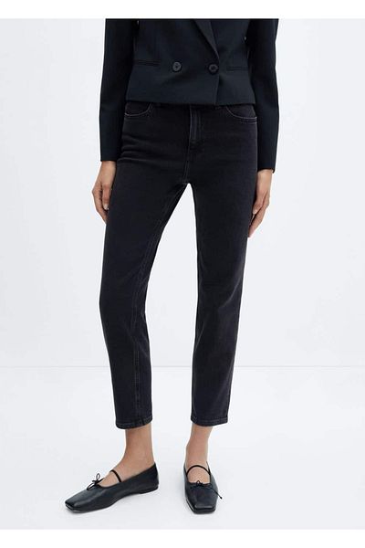 MANGO Woman High Waist Mom Comfort Jeans