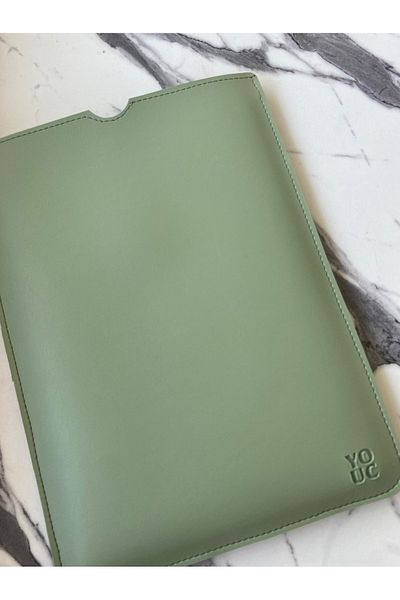 YOUC Design حقيبة كمبيوتر محمول MacBook Pro Air مقاومة للماء مقاس 13 بوصة و14 بوصة من الجلد النباتي