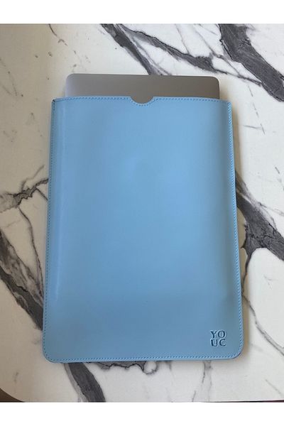 YOUC Design حقيبة كمبيوتر محمول MacBook Pro Air مقاومة للماء مقاس 13 بوصة و14 بوصة من الجلد النباتي
