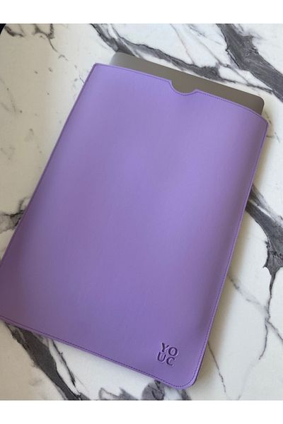 YOUC Design حقيبة كمبيوتر محمول MacBook Pro Air مقاومة للماء مقاس 13 بوصة و14 بوصة و15 بوصة من الجلد الصناعي النباتي
