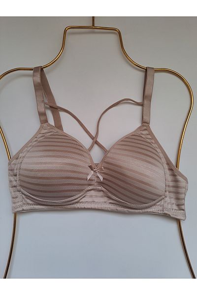 NARIYA Γυναικείο σουτιέν Plus Size C Cup Gatherer Rope Λεπτομερές κενό κύπελλο Σουτιέν χωρίς καλάμι Μισό εσώρουχο