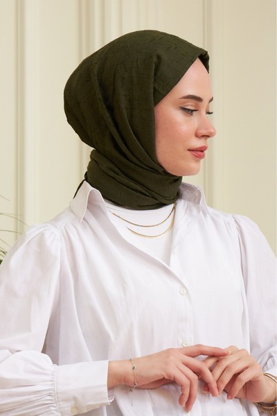 Sarzey Ipekhan Hunter Green Bamboo Kras Shawl