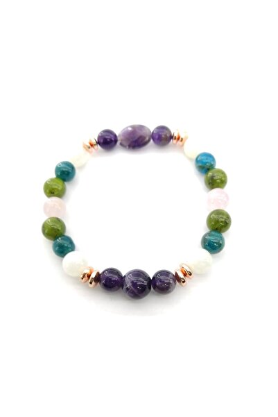 Generic Brand Amethyst, Hematite, Jade, Moon Stone, Apatite Natural Stone Bra...