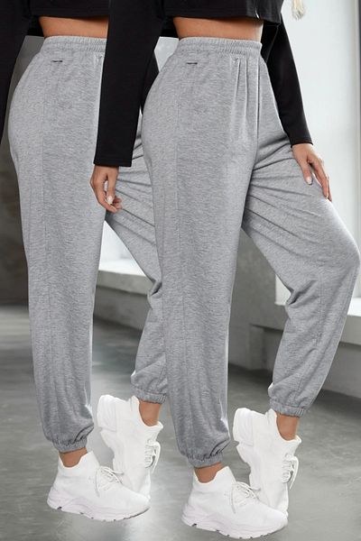 BSBSPOR Φαρδιά Σετ Φούτερ διπλό 2 τεμαχίων Oversize Ανδρικά γυναικεία ελαστικά πόδια Unisex