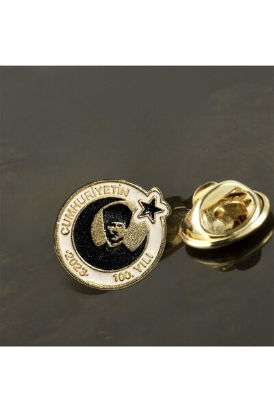 Genel Markalar 100. Yıl (Yüzüncü Yıl Rozeti) Metal Yaka Rozeti Özel Tasarım 1...