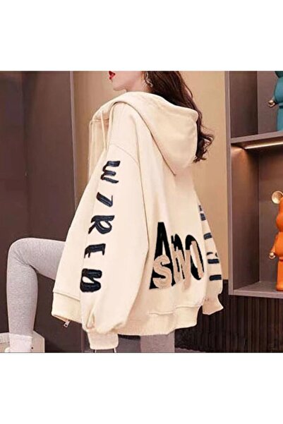 BE QUEEN SPECIAL PRODUCTION STYL DIGITAL PRINTED HOODED FULL ZIPPER 100% COTT...