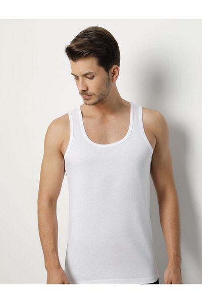 Ceylanoğlu Combed Cotton Men's 100% Cotton 12 Pack Men's Long Undershirt