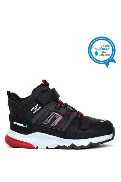 Cool Kids Cool Trex Booties Boy's Outdoor Boots Μαύρο - Κόκκινο