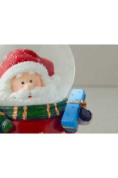 English Home Yılbaşı Christmas Snow Kar Küresi 6,5x8x8,4 Cm Kırmızı