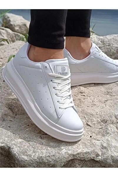 Ayakkabı Ülkesi Pantofi sport pentru femei Darkstep 156 Orthopedic White Daily