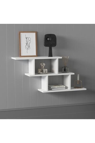 lagomood Funda Duvar Rafı Beyaz