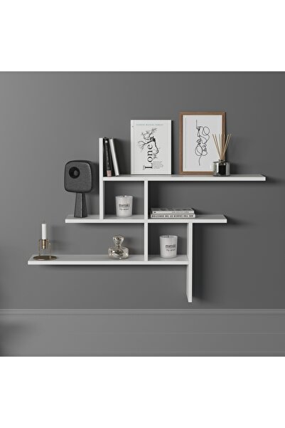 lagomood Germen Duvar Rafı Beyaz