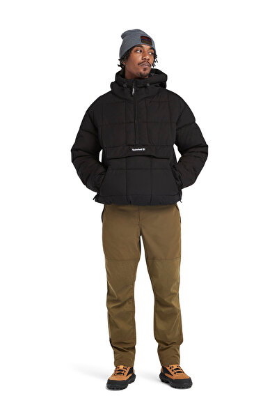 Timberland Ανδρικό παλτό με κουκούλα μαύρο Puffer - TB0A6JUD0011_Pullover