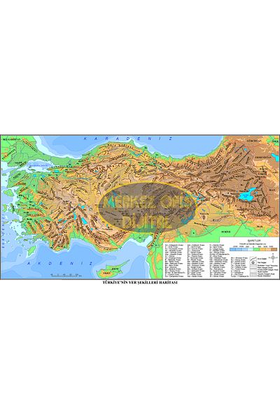 MOD MAP OF TURKEY SEATINGS 50X70 CM