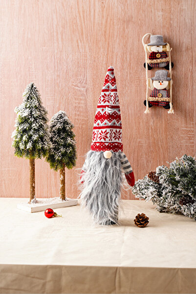 Genel Markalar 4’lü Gnome Yılbaşı Süsü Neol Dekorasyon Seti Sevimli Peluş Noel Baba Gnome Set