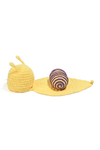 HelloBeautiful Yenidoğan Bebek El Örgüsü Salyangoz Model Hırka Örtü Fotoğraf Çekimi Hatıra