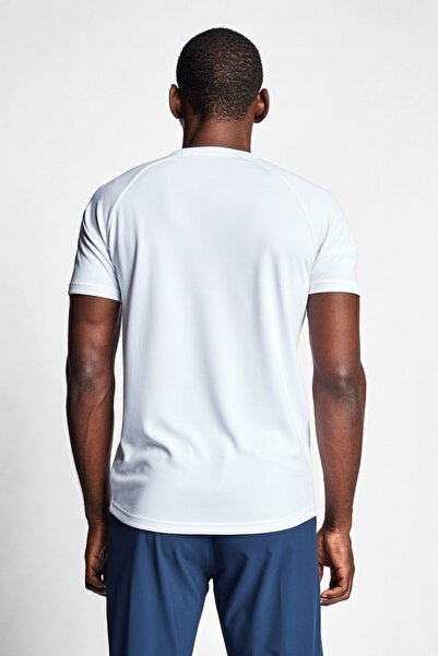 Lescon Beyaz Erkek Koşu Kısa Kollu T-shirt 22b-1015