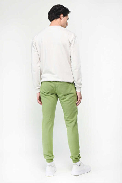 UCLA Ανδρικό αθλητικό παντελόνι Luskın Shrinking Green Printed - Standard Fit