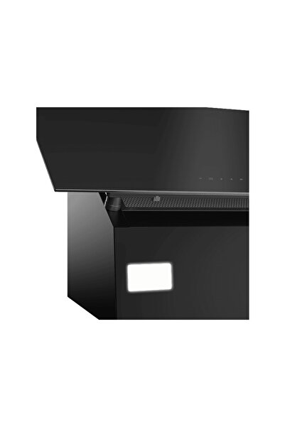 Grundig GDSP 2474 BB Yatay Cam Duvar Tipi Davlumbaz Siyah