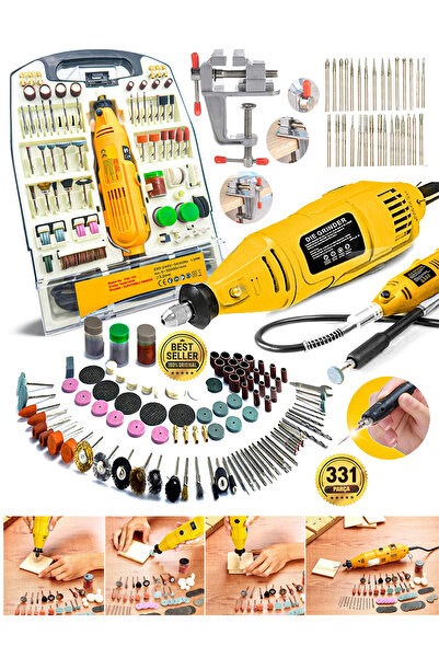 PROXTECH Çok Amaçlı Devir Ayarli 331PCS Hobi Gravür Delme, Parlatma,Pas Sökme...