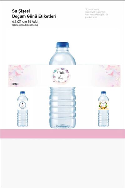 43 cici süsler organizasyon Çocuk Doğum Günü Partisi Yapışkanlı Kişiye Özel D...