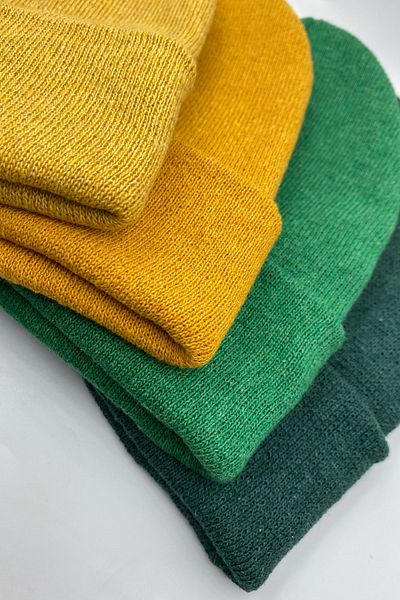 KISCHE Unisex Απλό Basic Πτυσσόμενο Χειμερινό Σετ μπερέ 4 τεμαχίων