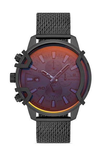 Momentus Sm364N-05Sx All Functions Active Mesh Band Black Men's Wristwatch