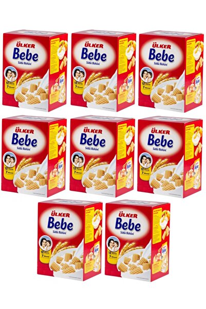 Ülker Bebe Bisküvi 800gr 12 Vitaminli Kutu 8 Li Set