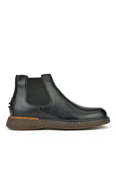 Ziya , Erkek Hakiki Deri Bot 1331007Z3047 Siyah