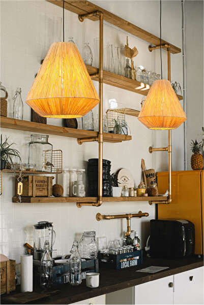 rattam Hasır Avize Sarkıt BEAUTY 35cm