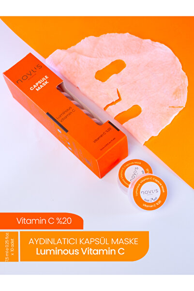 novus exclusive Luminous Vitamin C %20 Capsule Mask Aydınlatıcı-ton Eşitleyic...