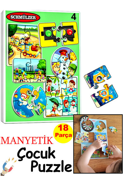 Schmülzer Magnetic Educational Toy- Hand-Eye coordination - Fine, Rough motor Skills- problem solving reasoning
