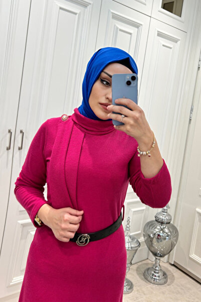 ms modaseda Fuşya Elbise