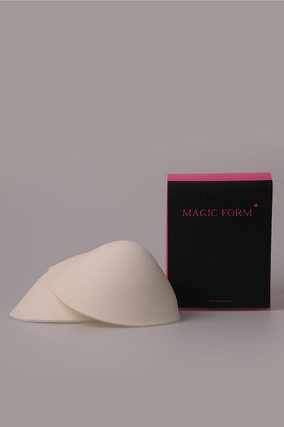 Magic Form 700 Sutien alb pentru femei, cupă cu burete de înlocuire pentru piept