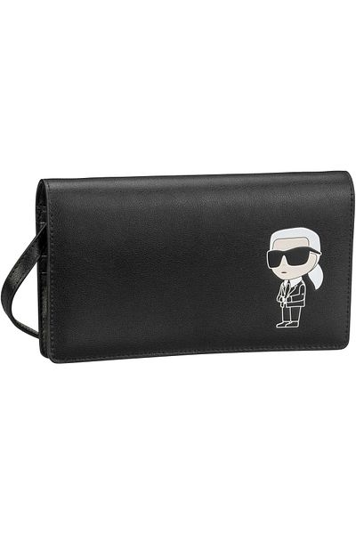 Karl Lagerfeld Abendtasche &amp; Clutch K/Ikonik 2.0 Leather Flap Woc