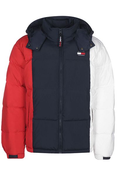 Tommy Hilfiger Herren Tommy Jeans Alaska Renk Bloklu Şişme Mont