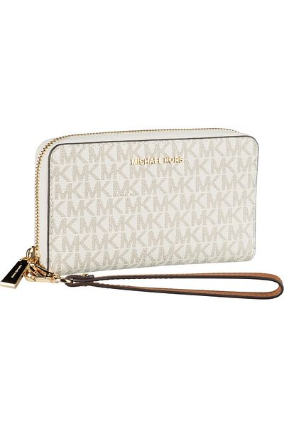 Michael Kors Abendtasche & Clutch Jet Set LG Flat MF Phone Case MK Signature