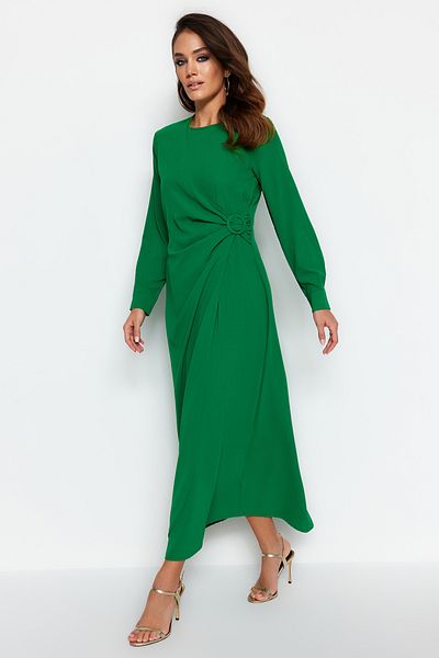 Trendyol Modest Grünes Accessoire Detaillierte Aerobin Gewebte Kleidung TCTAW24EB00067