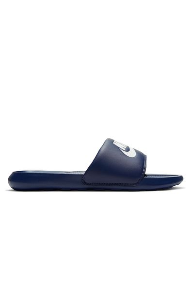 Dark blue nike slides sale