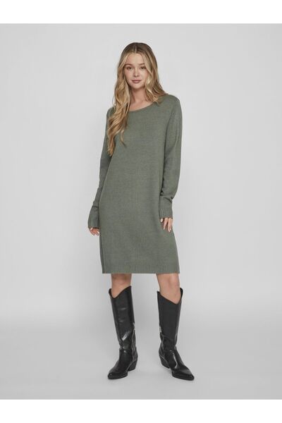 VILA Strickkleid Uzun Boylular
